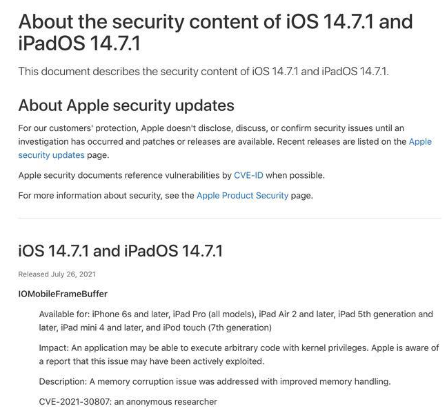 吴兴苹果手机维修分享iOS 14.7.1 正式版更新内容及升级方法 